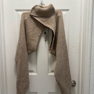 PrettyLittleThing Taupe Turtleneck Sweater